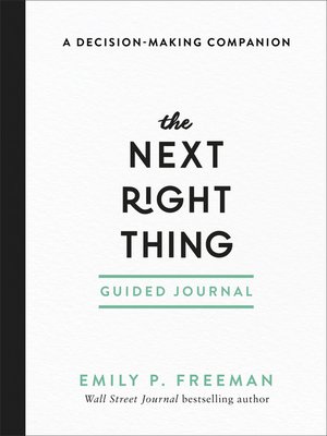 cover image of The Next Right Thing Guided Journal